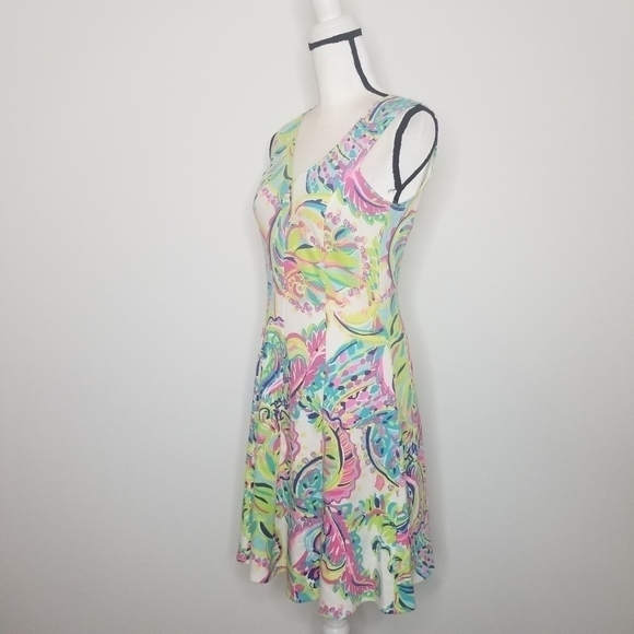Lilly Pulitzer Dahlia Fit and Flare Toucan Play Sleeveless Dress Sz XS - Picture 7 of 13